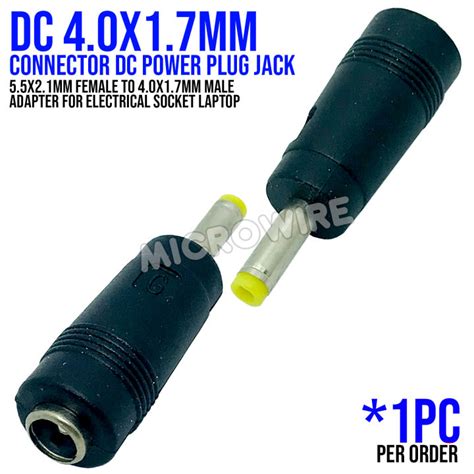 DC Power 4 0x1 7mm Connector DC Power Plug Jack 5 5x2 1mm Female To 4