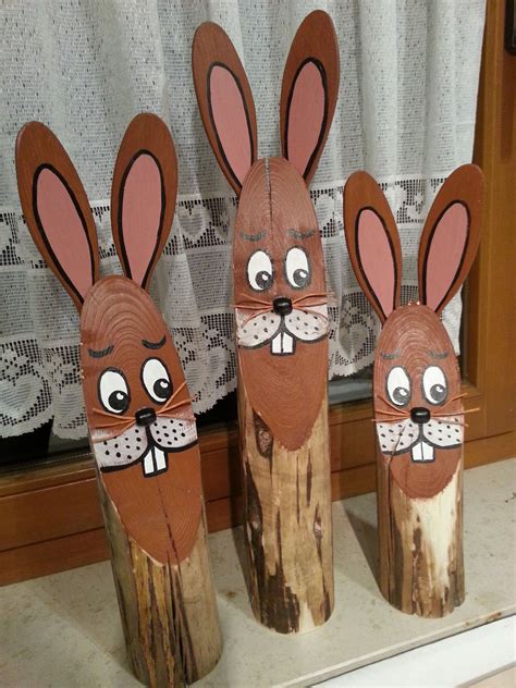 Pin Auf Zajo Bojo Ostern Basteln Holz Osterhasen Basteln Holz