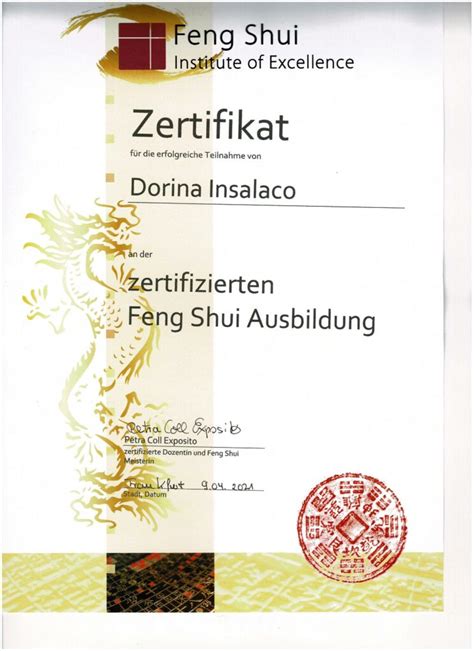 Meine Ausbildung Zur Zertifizierten Feng Shui Beraterin Feng Shui