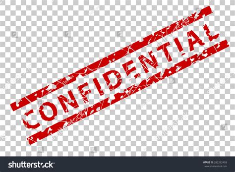 Rubber Stamp Confidential Stock Vector 282292493 Shutterstock