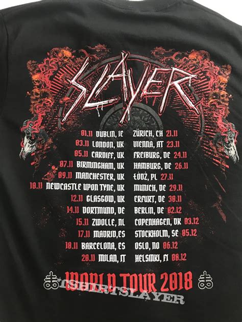 Slayer, Final World Tour 2018, Tour Shirt | TShirtSlayer TShirt and ...