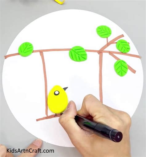 How to Make a Clay Bird Easy Artwork tutorial for kids - Kids Art & Craft