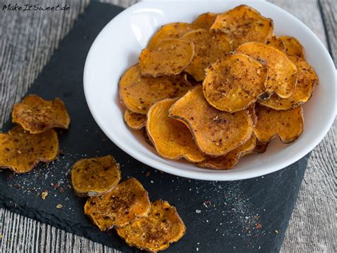 Süßkartoffel Chips Rezept Makeitsweetde