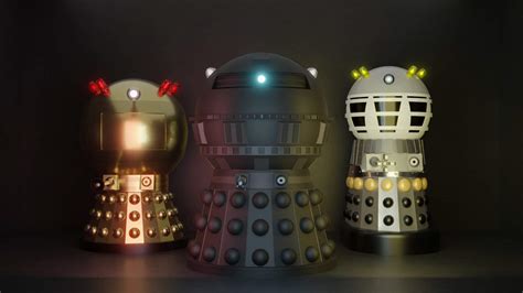 Dalek Era Gold Emperor Xanzathrix Silver Emperor Medziotas Black