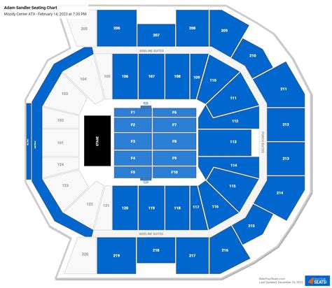 Moody Center ATX Concert Seating Chart - RateYourSeats.com