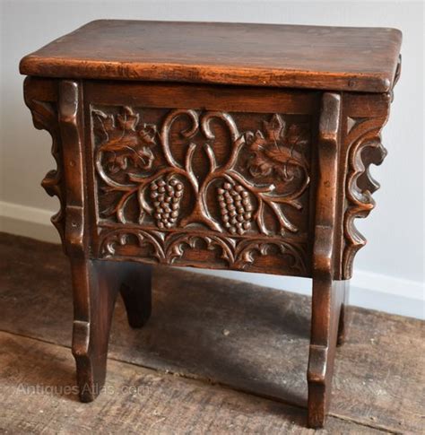 Elizabethan Style Oak Box Stool Antiques Atlas