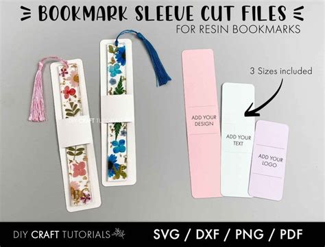 Bookmark Sleeve Svg Bookmark Holder Svg Resin Bookmark Card - Etsy ...