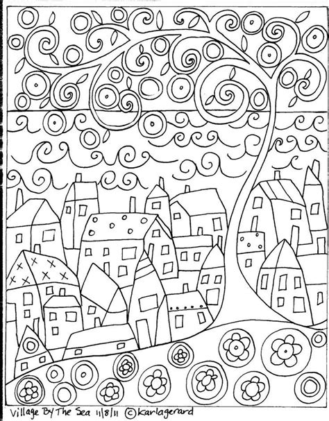 Colour Me Calm Pages Paper Embroidery Coloring Pages Rug Hooking