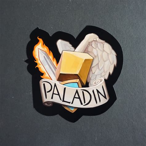 Dnd Paladin Sticker Vinyl Waterproof Sticker Class Hit Dice Dungeons