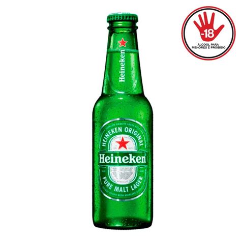 Cerveja Heineken Long Neck De 250ml Pack Com 12 Unidades Fardo Com 24