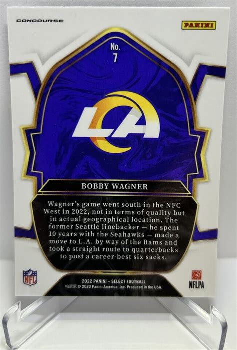 Bobby Wagner Concourse Level Panini Select Football No Rams Ebay