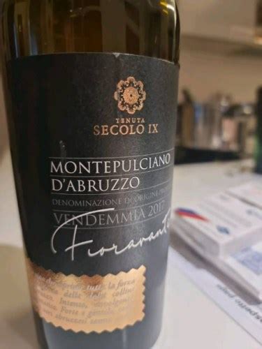 Tenuta Secolo IX Fioravante Montepulciano DAbruzzo Vivino Italia