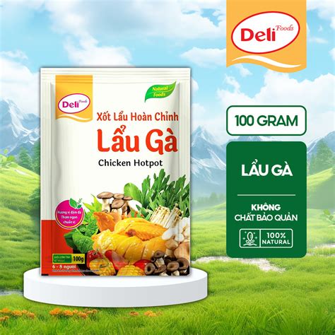 Deli Foods Chicken Hot Pot Seasoning 100g Pre Seasoned Chicken Hot Pot