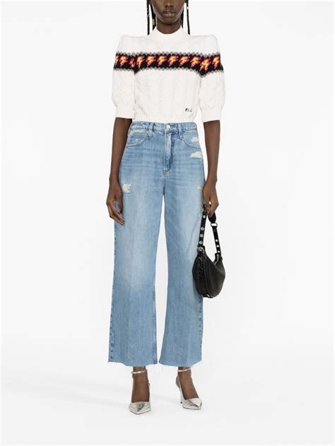 Frame Le High N Tight Wide Leg Jeans Farfetch