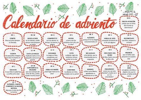 Im Genes De Calendario De Adviento Para Descargar E Imprimir