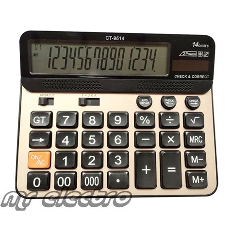 Jual KALKULATOR CT 9514 14 DIGIT CHECK AND CORRECT BIG DISPLAY