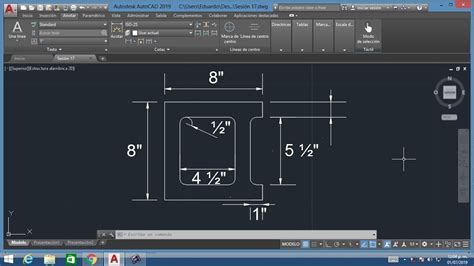 Dibujo En Pulgadas Curso De Autocad 2019 YouTube