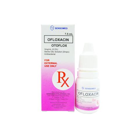 OTOFLOX Ofloxacin 0 3 3mg ML Otic Solution Drops 7 5mL Price In