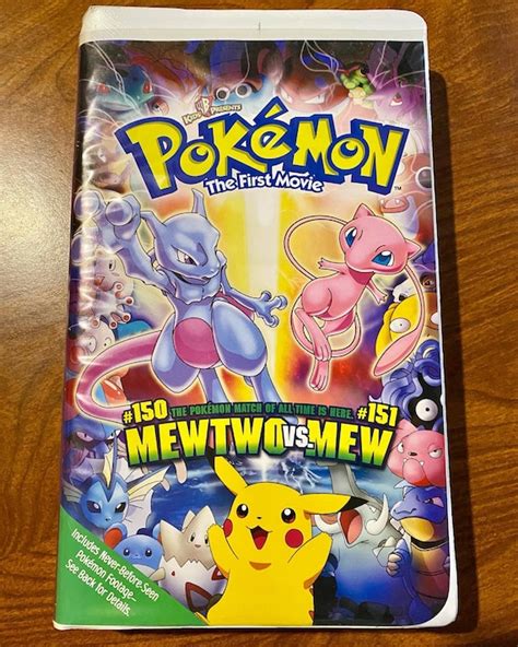 Vintage VHS Pokémon the First Movie Mewtwo Vs Mew Etsy Singapore