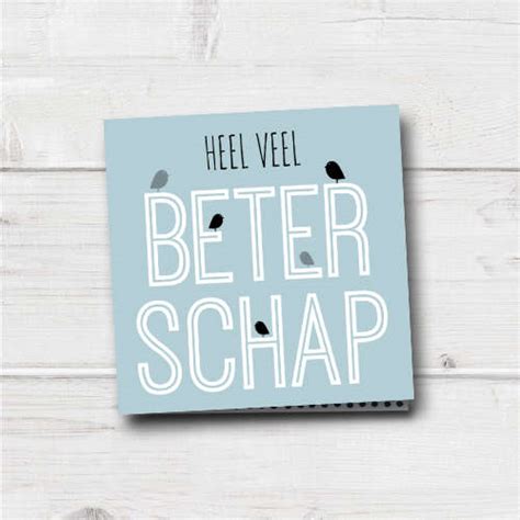 Heel Veel Beterschap Kaart House Of Lola