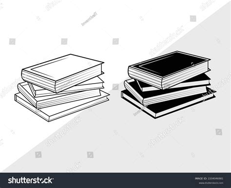 Book Svg Printable Vector Illustration Stock Vector (Royalty Free ...