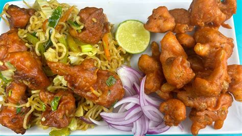 Spicy And Crispy Gobi 65 Maggi Gobi 65 Noodles Indian Street Food