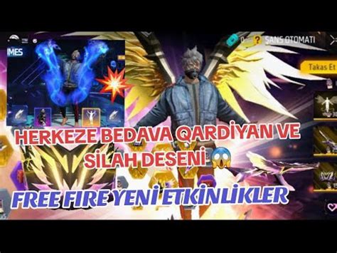 HERKEZE BEDAV SİLAH VE QARDİYAN FREE FIRE YENİ ETKİNLİKLER ELMAS