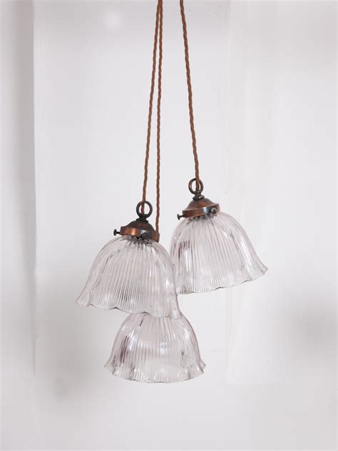 Diminutive Holophane Pendants Drew Pritchard Ltd