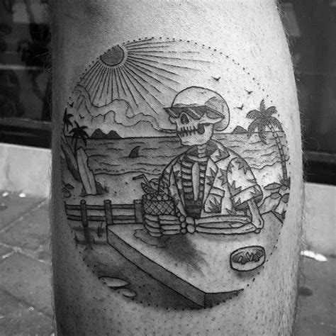 40 Small Beach Tattoos For Men 2024 Inspiration Guide Beach Tattoo