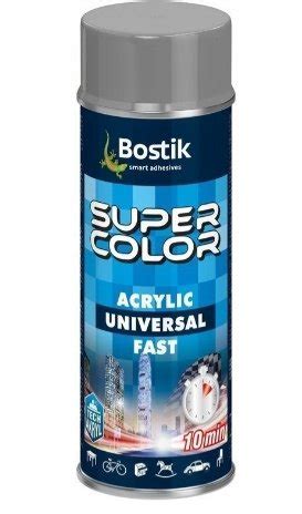 Lakier W Sprayu Uniwersalny Super Color Acrylic Ml Szary Bostik