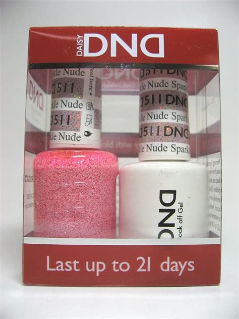 DND Soak Off Gel Nail Lacquer 511 Nude Sparkle Manicure Pedicure