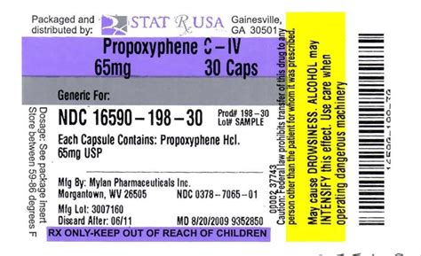 Dailymed Propoxyphene Propoxyphene Hydrochloride Capsule