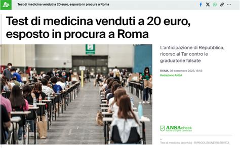 Ricorso Test Medicina TOLC Avvocato Elio Errichiello