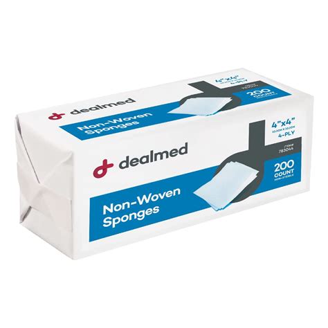 Buy Dealmed Non Woven Gauze Sponges 4 Ply 4 X 4 All Purpose Non