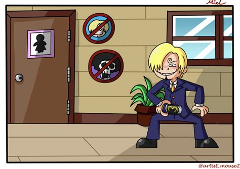 A Little Sanji Comic I Drew Sanji With Senor Pinks Swim Swim Fruit