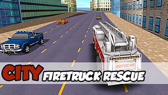 City Fire Truck Rescue Ücretsiz Online Oyun FunnyGames