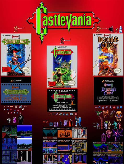 Castlevania Nes Compilation Poster Etsy