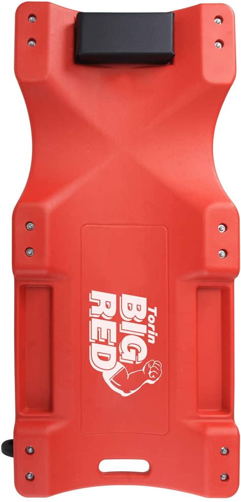 Big Red Blow Molded Plastic Rolling Garage Shop Creeper Mechanic