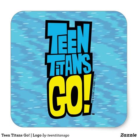 Teen Titans Go! | Logo Square Sticker Custom Gifts, Customized Gifts ...