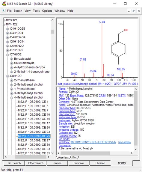 Nist 20 Mass Spectral Library Nist 2020 2017 Database Agilent Format Available