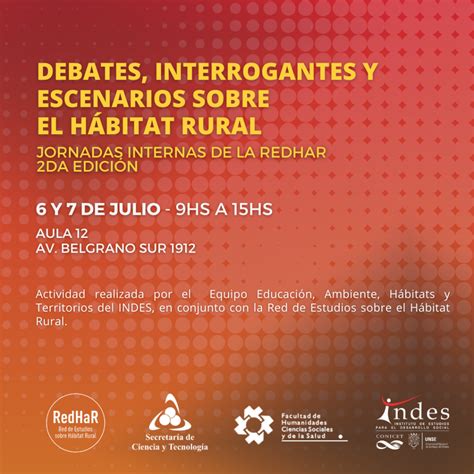 Jornadas Internas De La Redhar Da Edici N Indes Instituto De