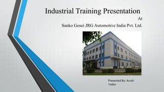 Industrial Training Presentation PPT