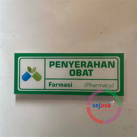 Jual Papan Nama Apotek Papan Nama Ruangan Akrilik Shopee Indonesia