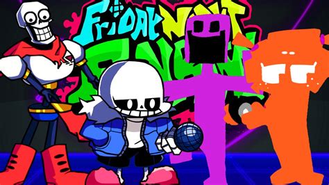 Fnf Friday Night Funkin Vs William Afton Vs Sans Unlikely Rivals Cover Fnfmod Sans