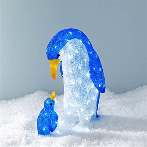 LED Acryl Figur Pinguin Weihnachts Figur Beleuchtung Weihnachtsdeko