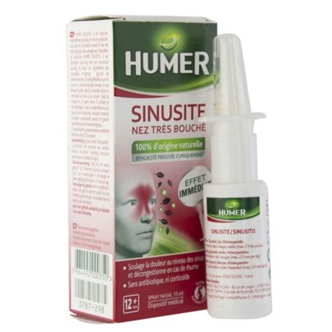 Humer Sinusite Nez Tres Bouche Spray Nasal Ml