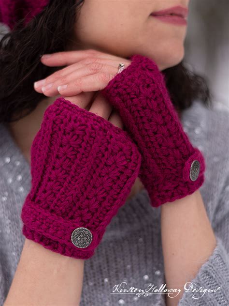 Heartstrings Fingerless Gloves Free Crochet Pattern Kirsten Holloway