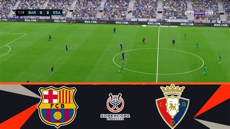 Barcelona Vs Osasuna Spanish Super Cup Football Life