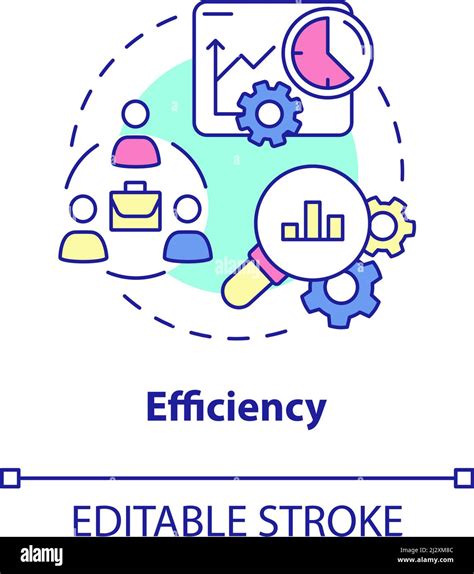 Efficiency Concept Icon Stock Vector Image And Art Alamy