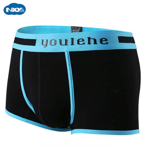 Nxy Males Cotton Cuecas Boxer 4 Pack Mens Underwear Printed Gays Boxers Shorts Sexy Pantiesgay